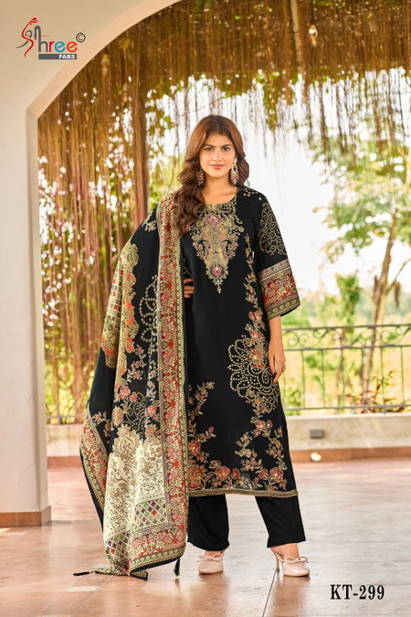 Kt 299 by Shree Viscous Maslin Pakistani Salwar Suits Suppliers In India

